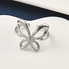 304 Stainless Steel Open Cuff Rings for Women RJEW-A079-02B-P-3