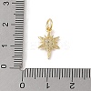 925 Sterling Silver Pave Clear Cubic Zirconia Star Charms STER-K181-01D-G-3