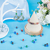80Pcs 8 Colors Luminous Handmade Gold Sand Lampwork Beads LAMP-SC0001-27-4