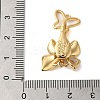Brass Micro Pave Clear Cubic Zirconia Fold Over Clasps KK-S382-16G-3