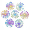 Ion Plating(IP) 201 Stainless Steel Filigree Pendants LS-X-STAS-T057-20-1