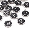 Platinum Plated Alloy Charms ENAM-S118-02P-P-4