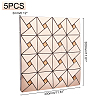 Square Mosaic Aluminum Plastic Self-Adhesive Wall Stickers DIY-WH0257-15B-4