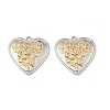 304 Stainless Steel Pendants STAS-T068-58GP-1