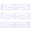 24Pcs 3 Styles Plastic Eyebrow Tattoo Practice Skin AJEW-CP0009-58A-7