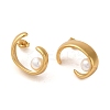 Ring 304 Stainless Steel Stud Earrings EJEW-U003-32G-1