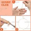 12Pcs 4 Styles 304 Stainless Steel Paperclip Chain Necklaces NJEW-SC0001-56-3