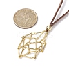 Crystal Holder Cage Necklaces NJEW-JN04586-03-6