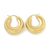 Ion Plating(IP) 304 Stainless Steel Hoop Earrings for Women EJEW-G401-01B-G-1