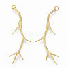 Brass Peg Bails Pendants KK-T040-164-NF-1