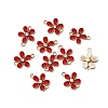 Zinc Alloy Enamel Links Connectors ENAM-WH0054-33B-1