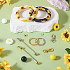 DIY Sunflower Iron Beadable Bar Keychain Making Kits DIY-TA0010-21-6