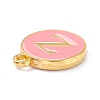 Golden Plated Alloy Enamel Charms X-ENAM-Q437-14Z-2