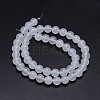 Grade A Natural White Agate Round Beads Strands G-F256-01-6mm-A-2