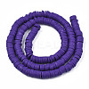Handmade Polymer Clay Beads Strands CLAY-R089-6mm-011-6