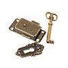 Vintage Alloy Surface Mounted Cabinet Lock Kit Sets LS-CABI-PW0001-181A-AB-1