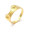 Ion Plating(IP) 304 Stainless Steel Cuff Finger Rings RJEW-L107-008G-1
