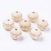 Unfinished Natural Wood European Beads LS-WOOD-S057-018B-1