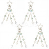4Pcs Acrylic & ABS Plastic Pearl Jellyfish Pendant Decorations KEYC-SP0001-32A-1