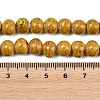 Handmade Fancy Antique Glazed Porcelain Ceramic Round Beads Strands PORC-L019-8mm-02-3