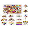 DIY Rainbow Color Pride Jewelry Making Finding Kit DIY-TA0004-73-22