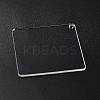 Transparent Acrylic Blank Pendants TACR-Z003-01B-4