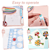 Flower/Bird Pattern Cardboard DIY Paper Quilling Tools Drawings Sample Cards DIY-GA0006-36-4