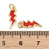 Brass Enamel Charms KK-L240-28G-4