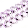 Transparency Glass Beads Strands GLAA-T023-13G-1