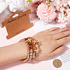 4Pcs Glass & Acrylic Beaded Stretch Bracelets Set BJEW-SP0001-07-7