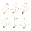 6Pcs 6 Styles Resin Fruit Pendant Necklaces NJEW-JN05204-2