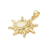 Brass Micro Pave Cubic Zirconia Pendants KK-L252-02G-2