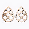 Unfinished Hollow Wood Big Pendants WOOD-N006-106-2