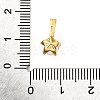 Brass Micro Pave Cubic Zirconia Charms KK-D356-05A-G-3