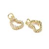 Brass Micro Pave Cubic Zirconia Pendants KK-I379-15G-03-2