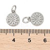 Brass Micro Pave Cubic Zirconia Pendants KK-U056-11P-3