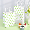 Kraft Paper Star Printed Bags with Handles ABAG-WH20013-08A-3