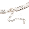 Brass Micro Pave Cubic Zirconia Link Chain Bracelets BJEW-F416-06P-4