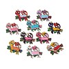 Alloy Enamel Pendants FIND-C085-06LG-1