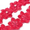 2 Yards Flower Polyester Lace Trim OCOR-CY0001-19B-1