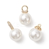 3Pcs 3 Styles Shell Pearl Pendants PALLOY-JF04937-1