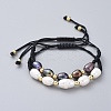 Braided Bead Bracelets BJEW-JB04820-02-6