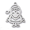 Christmas Theme Anti-Tarnish 304 Stainless Steel Pendants LS-STAS-R003-04P-02-1