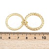 Brass Micro Pave Cubic Zirconia Plain Band Finger Rings for Women RJEW-P160-01A-G-6