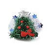Christmas Theme Glitter Felt Fabric Alligator Hair Clip PHAR-U002-01E-1
