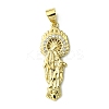 Brass Micro Pave Cubic Zirconia Pendants KK-H472-43G-02-1