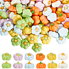 120Pcs 6 Colors Opaque Resin Decoden Cabochons CRES-SC0002-95-1