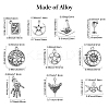 100Pcs 10 Styles Witch Hat & Fertility & Goblets Goddess Tibetan Style Alloy Pendants TIBEP-CJ0002-86-2