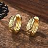 Clear Cubic Zirconia Star Hoop Earrings X-EJEW-C022-01G-4
