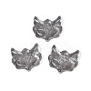 Electroplate Transparent Glass Connector Charms EGLA-N053-02A-1